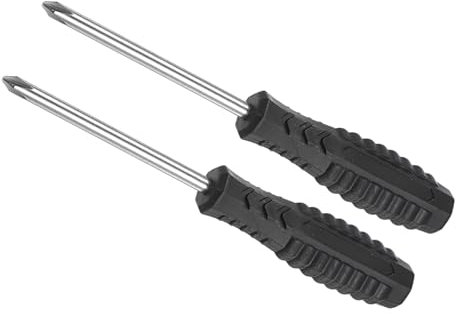 CoCud Destornillador Phillips Mini, Tamaño de 5.0mm, Longitud de 142mm, Acero al Carbono, Pequeños Destornilladores de Cabeza Cruzada con Mango Antideslizante, 2 Piezas