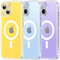 TOCOL für iPhone 14 Hülle für Magsafe, Vollständiger Kameraschutz Nie Vergilbung Stoßfest Kratzfest Magnetisch Handyhülle für iPhone 14 Case, Transparent