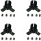 PZRT 4PCS 1515 Aluminum Profile 3D Connector Extrusion Aluminum Profile Connector with Screws Used for Building CNC Routers 3D Printers CNC Laser Cutting Machines in Black Color