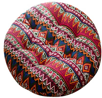 Stuhlkissen 40 x 40 cm Rund Sitzkissen Set Filz Stuhlkissen Stuhlauflage Filzkissen Stuhl Polster Kissen Anthrazit Baumwolle und weicher (F)
