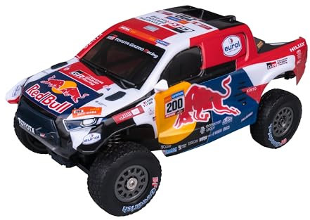 Nikko 10561/10560 Ferngesteuertes Auto Toyota Gazoo Racing Al-Attiyah Remote Controlled car, red-Blue, 33 cm