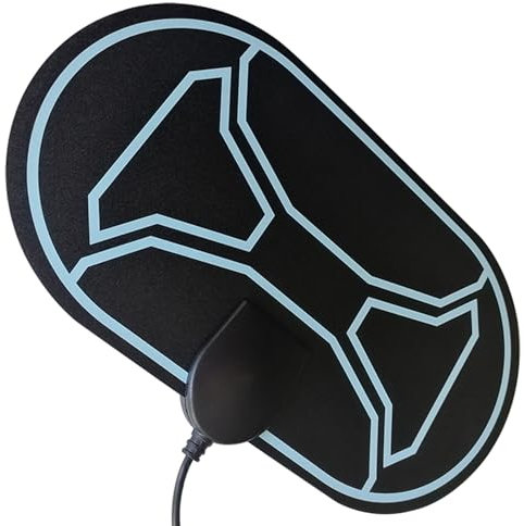 Lamkrtlp Antena de TV, Amplificador de Señal Inteligente Antena de TV Digital para Interiores Canales de TV 1080P 4K Gratuitos