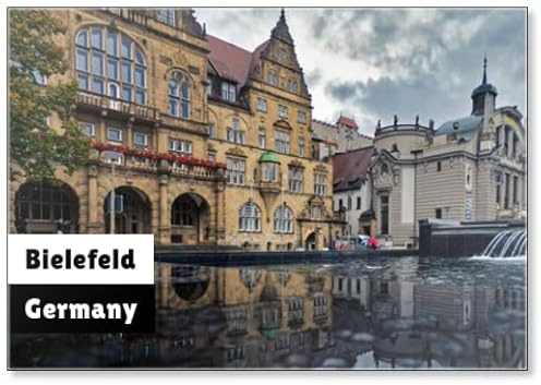 Kühlschrankmagnet Bielefeld, Nrw/Deutschland - Das Alte Rathaus Deutschland/Bielefeld