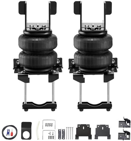 VEVOR Kit di Sospensione Airbag, Kit di Sospensioni Pneumatiche Compatibile con Chevrolet Silverado 1500 GMC Sierra 1500 2WD 4WD 2007-2018, Carico 2267,96 kg, da 5 a 100 PSI Sospensioni Pneumatiche