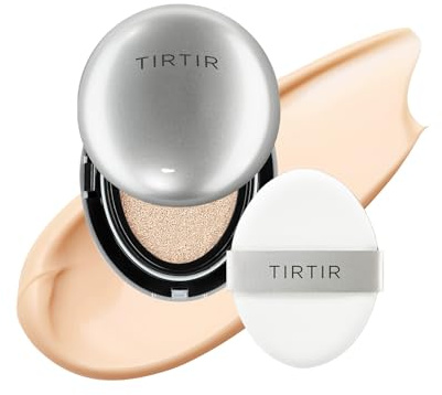 TIRTIR Koreanische Kissengrundierung Aura Glow Silver Cushion In Minigröße (0,15 Fl Oz), 15 °C, Faires Porzellan