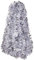Veesper Tinsel Natalizio d'Argento, ghirlande da 6 Metri Chunky Natalizio in Argento Decorazioni per Alberi di Natale in Argento per L'Albero di Natale Home Office Silver Christmas Decorations