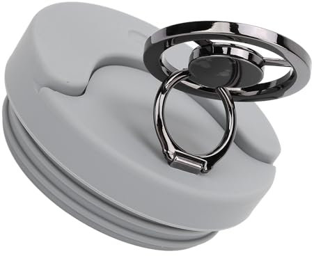 Soporte Magnético para Teléfono con Portavasos, Tenedor Magnético para Teléfono Celular con Taza de Silicona para Viajes (Grey)