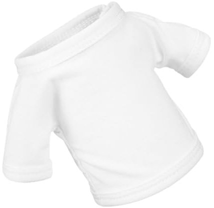 KONTONTY Bärenpuppenkleidung Bären-T-Shirt Generation Puppenkleidung Bärenkleidung Teddybären Kleidung Kurzarm Kleidung für Stofftiere Kuscheltier-Outfits kleines Puppenkostüm Tierhemd Weiß