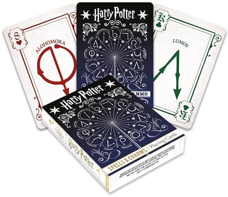 AQUARIUS Harry Potter Zaubersprüche Spielkarten – Harry Potter Themendeck mit Karten für Ihre Lieblingskartenspiele – Offiziell lizenzierte Harry Potter Merchandise & Sammlerstücke