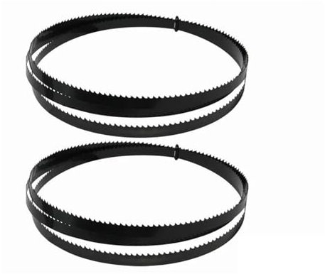 DUANGYMM Bandsägeblätter Stahlbandsäge 6 mm 1/4 Zoll breite Bandsägeblätter, Bandsägeblatt 6TPI, Holzbearbeitungsbandsägeblätter for organischen Glas-Kunststoffschaum, 2 Stück(67 1/2 x 1/4 inch)