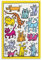 GAJUYL Keith Haring Poster, Pop-Art, The Humane Society of Broward County 1987, Wandkunst, Leinwanddruck, Kunstposter, Heimdekoration, Gemälde, ungerahmt, 60 x 90 cm