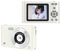 Juinteo Digital Camera, 1080p High Resolution, HD Recording, 2.4 LCD, 16x Zoom, Built-In Flash, Anti-Shake Shooting, Slow-Motion, Time-Lapse, Metal Material, Wear and Fall Resistant (White)