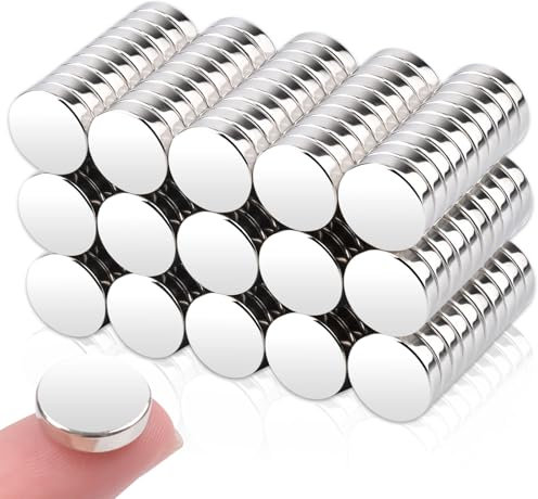 Aenienoe 150 Stück Magnete 12x3mm Klein Magnete Stark Neodym Magneten Mini Rund für Magnettafel Pinnwand Kühlschrank Whiteboard Handwerk Fotos Starke Magnets