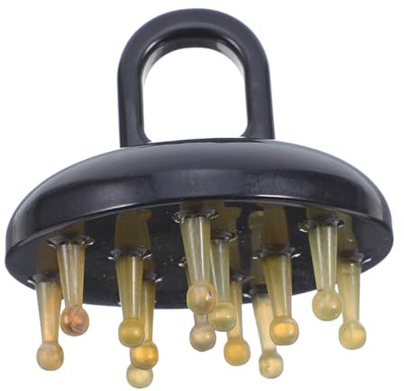 BEBEMOKO Kopfhaut-Massagekamm Shampoo Massagekamm Kopfmassagekamm Ganzkörper-Entspannungskamm Haarmassagegerät Kopfhaut Tragbarer Taschenkamm Haarpflegezubehör Stylingkamm für Männer Harz