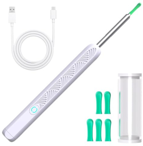 Lpitoy Ear Wax Removal with Camera, Smart Visual Earwax Cleaning Tool with 6 LED Lights, Earwax Remover Tool, Ear Cleaner Ear Wax Removal Kit