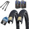 5er Set Schwalbe Fahrradreifen Tough Tom MTB 29x2.25 Zoll (57-622) Stollenprofil - Auswählbar mit Schläuchen + 3 MSZweirad Reifenheber aus Metall