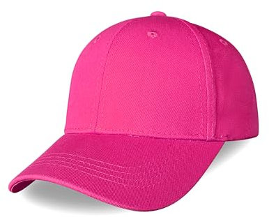 Bella Accessori Casquette de Baseball Réglable Unisexe Style Décontracté Convient pour les Sports de Plein Air Travail Et Loisirs Tissu Respirant Et Confortable Idéal pour Hommes Et Femmes, Fuchsia