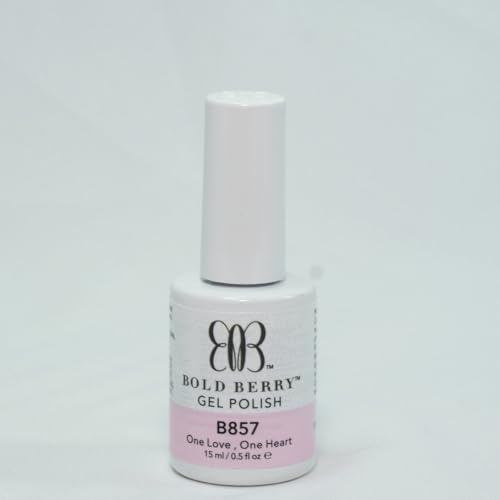 Bold Berry - B857 - One Love One Heart - 15 ml - Soak Off Gel Nail Polish