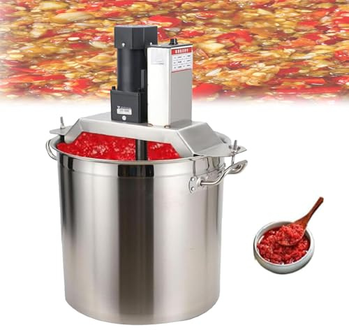 VzxCrue Topf-Rührgerät zum Kochen Elektrischer tragbarer Mörtelmischer, automatisches Topf-Rührgerät, Start per Knopfdruck, zum Herstellen von Marmelade, Soßen und Suppen 60
