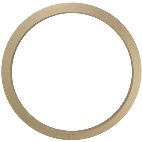 Phoenix MDF Rundrahmen & Bastelring, Massiver Keilrahmen rund für Leinwände, Makramee & Traumfänger, Formstabiler Holzring zum Bespannen & Dekorieren 80 cm