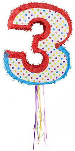 Folat Piñata * ZAHL 3 * für den 3. Kindergeburtstag