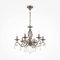 MAYTONI DECORATIVE LIGHTING Classico Lampadario da Soffitto, A sospensione regolabile, in metallo bronzo antico, 6 braccia, gocce cristallo, design elegante, 6 luci E14 60W non incl