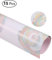 Zhi Jin ATR Gemälde Wasserdicht Geschenkpapier Flower Verpackung Papier Set für Weihnachten Geburtstag 15 Blatt/Pack bunt