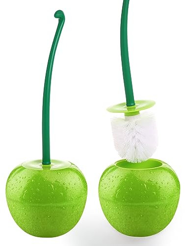 Dora Bridal Toilet Plunger Brush Hold Combo Set, 1 Pack Heavy Base Clean Bowl Hideway Compact Holder Strong Bristles for Bathroom Toilet(1 Brush,1 Holder)