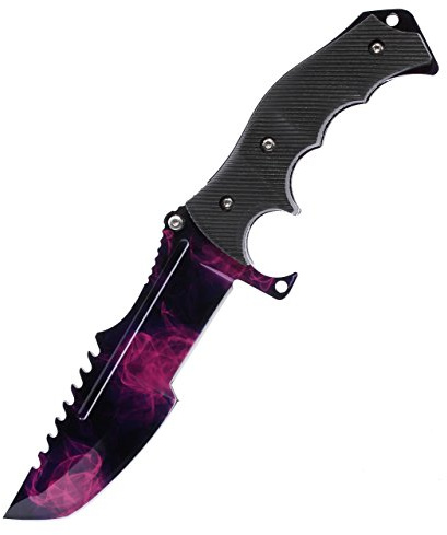 ariknives - Huntsman Knife Counter Skin Knife CS GO Strike Messe Jagdmesser taktisches Überlebens Camping Werkzeug (Doppler Phase 2)