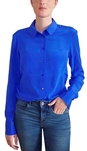 Posh Gear Damen Seidenbluse Collettoseta Bluse aus 100% Seide
