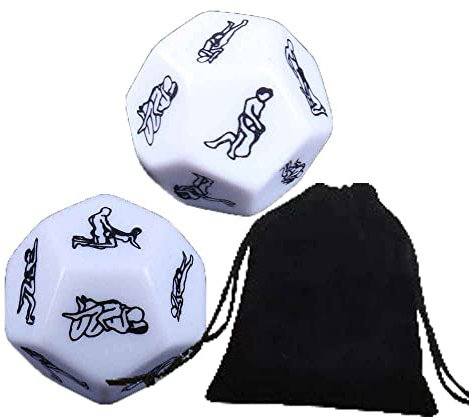 LKTingBax Sexy bella esotica 12 romantico partito dadi gioco novità regalo per riscaldare dadi 12 posizioni lati dadi per coppie rendendo la vita più facile