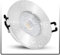 linovum ISASO Einbauspot LED flach IP65 Alu gebürstet für Bad & Dusche - mit LED Modul 4W warmweiß 230V - Deckenstrahler Spot