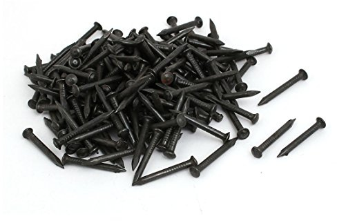 1 Zoll Länge aus Karbonstahl Spitze Zement Wand Nägel schwarz 200 Stück