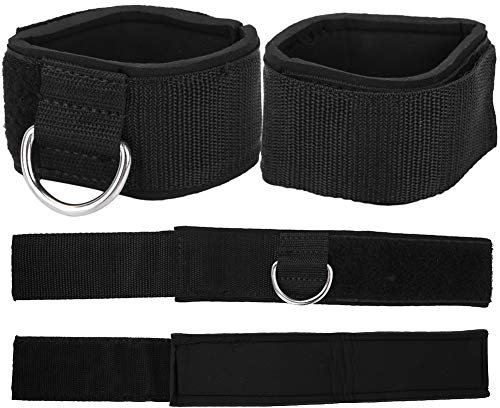 BTIHCEUOT Fitness Ankle Strap for Cable Machines for Kickbacks, Fitness Ankle Straps D-Ring Ankle Cuffs for Gym Training