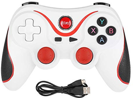 Cuifati Gamepad Bluetooth4.0, Gamepad inalámbrico para teléfono T3, Gamepad Game Game para PS3 Host Game Machine, Smartphones, Tablet PC, para televisores Inteligentes, decodificadores, PC