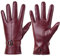 Damen Winter Lederhandschuhe Touchscreen Texting Warm Fahren Lammfell Handschuhe (Rot, S)