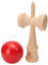 Holz Kendama Spielzeug Profi Solide Geschicklichkeit Jonglierball Kinder Spiel Geschicklichkeitsspielzeug (Rot)
