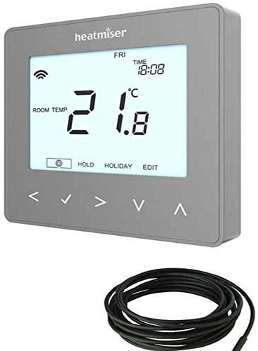 Kudos-Trading - Heatmiser Neo-E Smart Stat Electric Underfloor Heating Thermostat Works with NeoHub Gen 2 Giving Interface with Apple Home, Alexa & Google Home