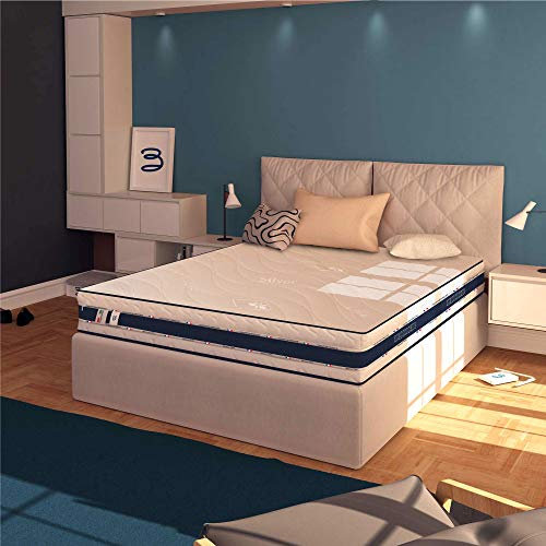 Baldiflex Emporio Matratze Black Friday für französisches Bett aus Memory und Waterfoam, Größe 120 x 200 cm, Höhe 22 cm