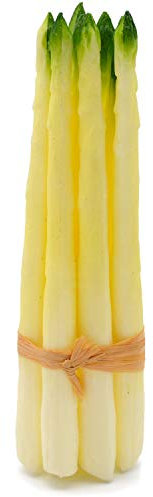 Fake Spargel Bund mit 8 Stangen Attrappe aus Kunststoff Dekoration Lebensmittelattrappe Gemüse Requisite