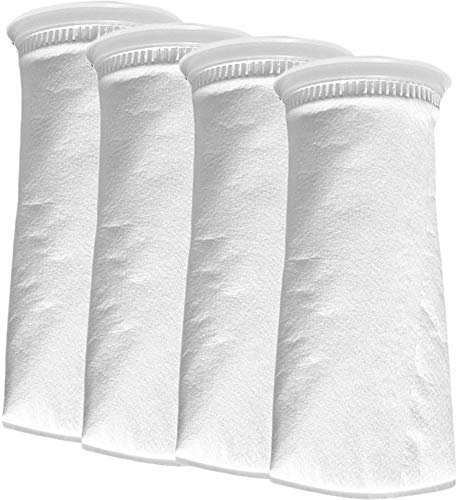 HRTFILTERS 200 Mikrometer, 10,2 cm Ring, 22,9 cm kurze Beutelfilter, Filz-Filtersocke für Aquarium, Meeresriffsbecken (200 Mikron/um 10,2 x 22,9 cm)