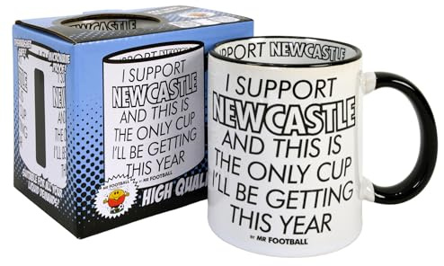 Bomblighters Joke Newcastle United Supporter Mug This is only Cup Football Funny Merchandise Gift for Utd Fan, Ceramic, 250ml