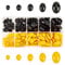SUPERFINDINGS Über 200pcs 5 Größen Harz Puppennasen Handwerksnasen Ovale Puppennasen Flat Back Cabochon Puppenherstellung Zubehör Für Häkelspielzeug Und Kuscheltiere