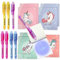BONNYCO UV Stift und Notizbuch, 8 Stück Einhorn Mitgebsel Kindergeburtstag Mädchen & Jungen | Kindergeburtstag Gastgeschenke, Adventskalender und Kleine Geschenke für Kinder - Einhorn Deko