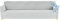 Poligino Sofabezug 4 Sitzer Wasserdicht, Sofahusse Elastisch Universal, Sofa Cover Stretch 4 Sitzer (230-250 cm) Hellgrau