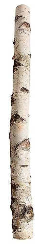 Deco Woerner Birkenstamm Deko-Stamm Baumstamm Birken-Deko Birkenstamm 100cm lang 6-10cm Ø