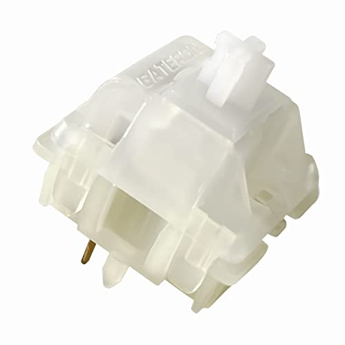 Gateron Cremiger Gelber Schalter 5-polige Kompatible MX Mechanische Spieltastatur KS-3 Patchschalter Tastatur Schwarz-Rot-Braun-Blau-Grün-Gelb (Weiß 108PCS)