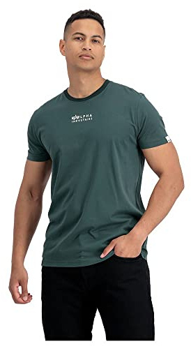 ALPHA INDUSTRIES Herren Alpha Industries Organics Emb T-shirt, Organic Petrol, M EU