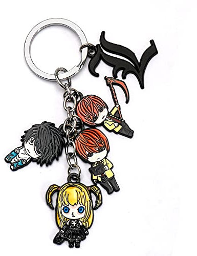 Death Note Schlüsselanhänger, Anime-Figur, Yagami-Licht/Misa Amane, Schlüsselanhänger, Metall, Schlüsselanhänger, Schmuck, Schlüsselanhänger