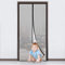 MYCARBON Magnetisches Fliegengitter für Innentür, 80 x 210 cm, Magnetverschluss, ultradünnes Netz, Fliegengitter für Eingangstür, Fliegenschutz, Installation ohne Bohren, mit Klebeband, Schwarz